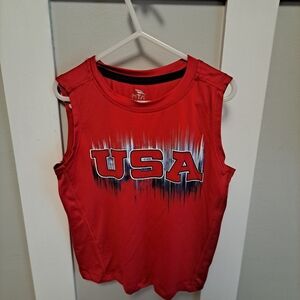 MTA Sport USA Red Sleeveless Tank Top – Boys XS (5)